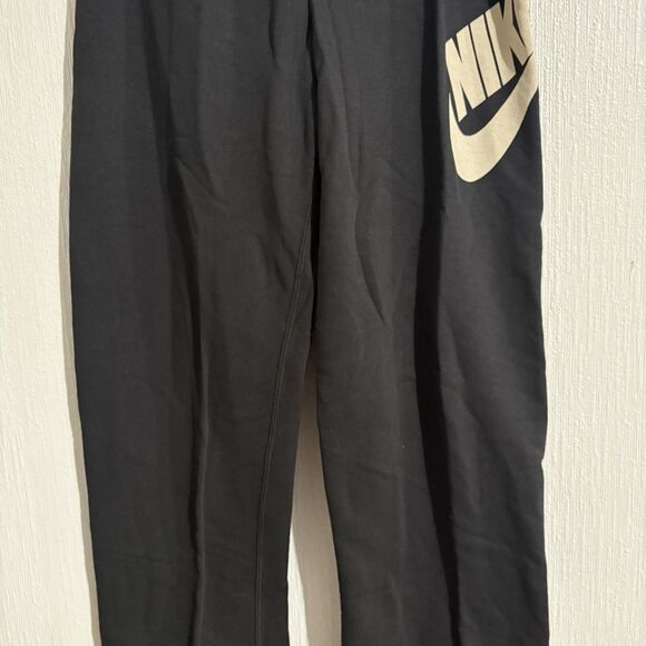 NEW Nike Rally Sweatpants Black Logo Waistband Sporty Cozy Pants Athlete Women S - Picture 4 of 15